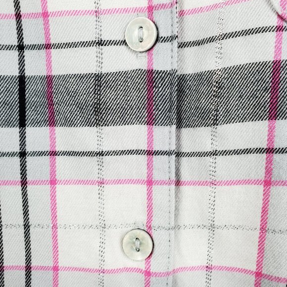 Victoria's Secret Pajama Plaid Flannel Button Down Sleep Shirt Women's XS - Picture 7 of 12